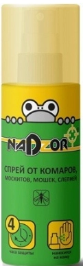 Спрей NADZOR от комаров, москитов, мошек, слепней 100 мл