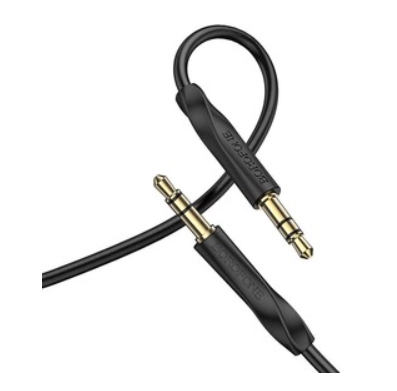 Кабель BOROFONE BL16 AUX 3,5 мм &mdash; 3,5 мм, черный, длина 1 м