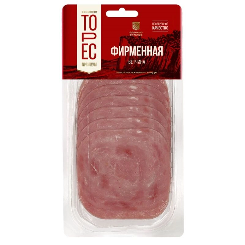 ТОРЕС "Ветчина Фирменная", (100г). вакуумная упаковка.