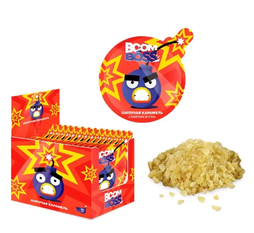 Карамель КИСЛИЦА "Boom Boss" шипучая 5 г