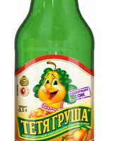 Напиток ЕЛИСЕЕВСКИЕ ЛИМОНАДЫ "Тетя Груша" сильногазированный 0.5 л с/б