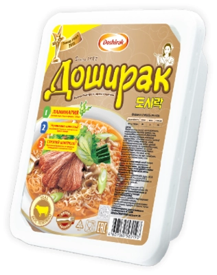 Лапша ДОШИРАК со вкусом телятины быстрого приготовления 90 г
