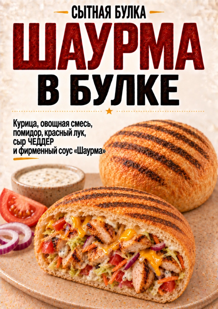Шаурма в булке Купреев