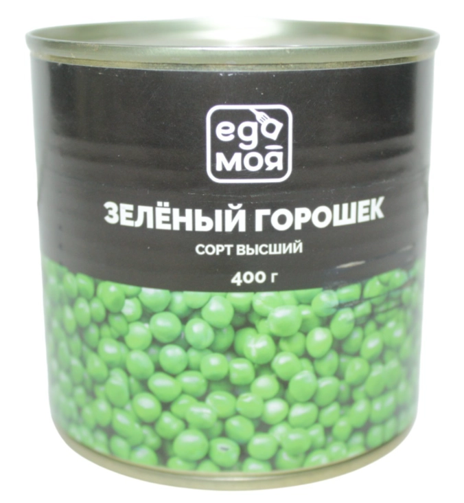 Горошек зеленый ЕДА МОЯ 400 г ж/б