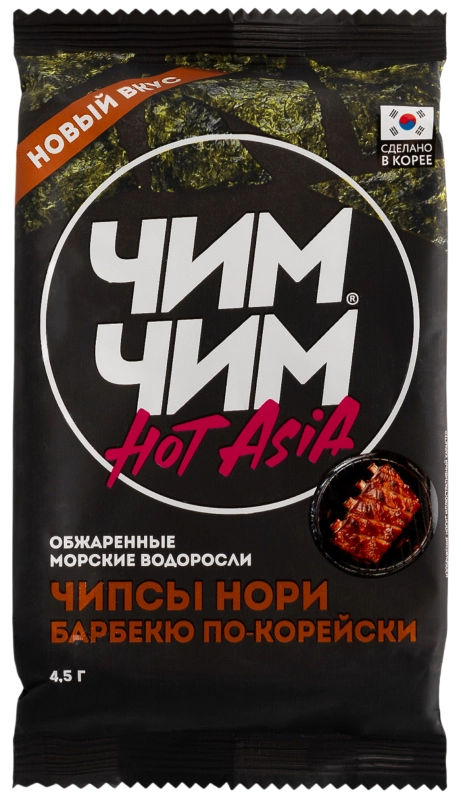 Чипсы ЧИМ-ЧИМ "Нори" со вкусом барбекю по-корейски 4.5 г