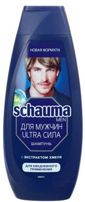 Шампунь SCHAUMA Men "Ultra Сила" с хмелем 360 мл