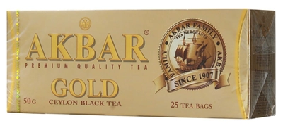 Чай черный AKBAR "Gold" 25 &times; 2 г