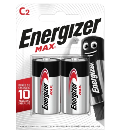 Батарейка ENERGIZER "Max Plus E93/C" LR14 C2 щелочные 2 шт.