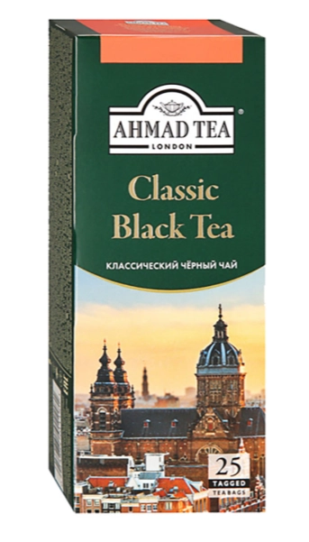 Чай черный AHMAD TEA Чай черный AHMAD TEA "Classic Black Tea" 25х1,8г