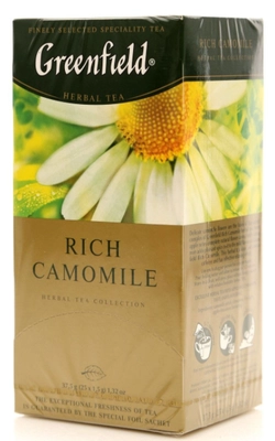Чай травяной GREENFIELD "Rich Camomile" 25 &times; 1,5 г