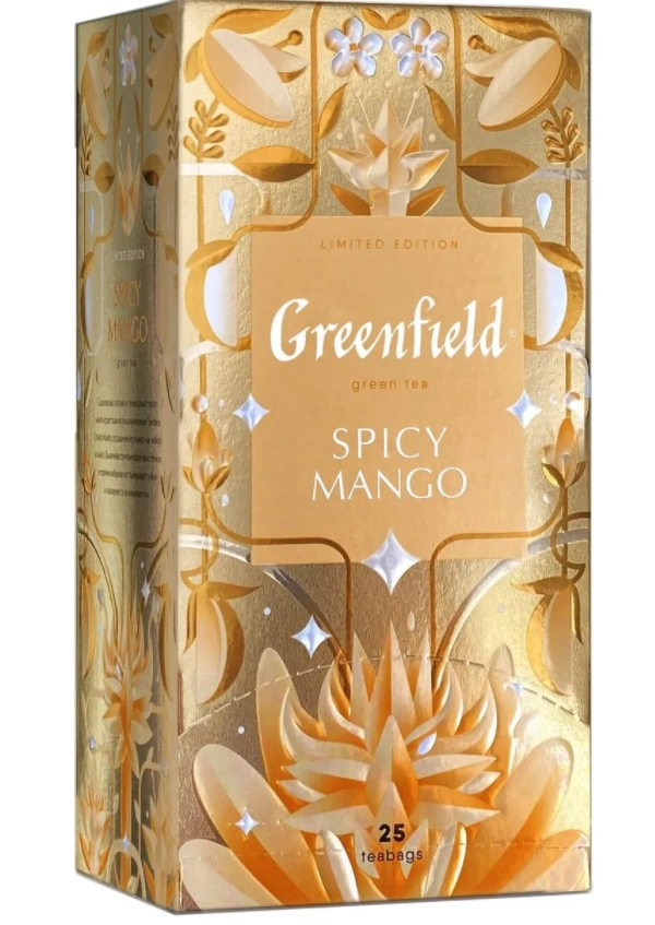 Чай зеленый GREENFIELD "Spicy Mango" 25 &times; 1,5 г