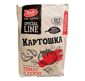 Чипсы BRUTO с томатом и укропом 150 г