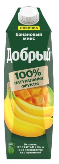 Напиток сокосодержащий ДОБРЫЙ банановый микс 1 л