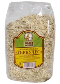 Хлопья КУБАНЬ МАТУШКА "Геркулес" овсяные 400 г
