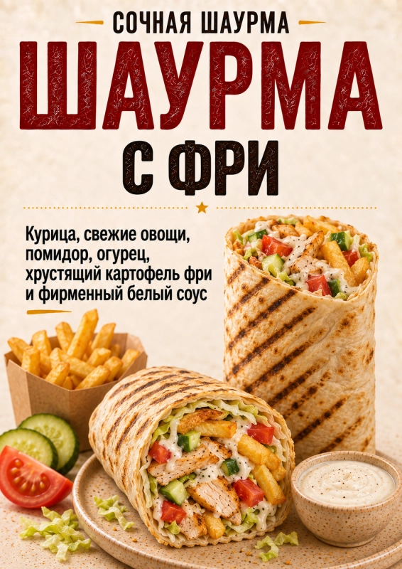 Шаурма с фри ИП Купреев