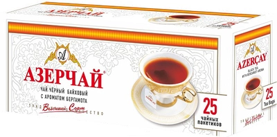 Чай черный АЗЕРЧАЙ с ароматом бергамота 25х2г