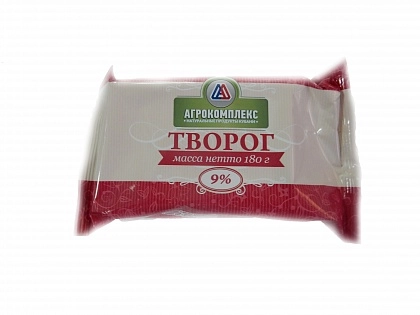 Творог АГРОКОМПЛЕКС 180 г 9%