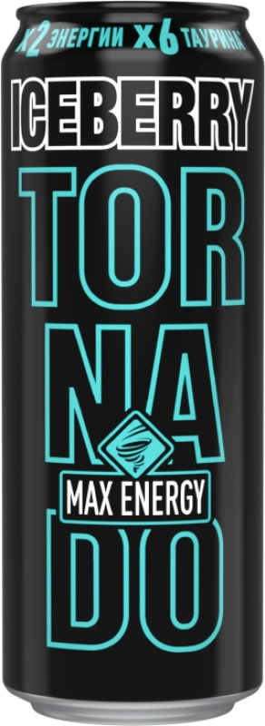 Напиток энергетический TORNADO Max Energy Iceberry 0.45 л