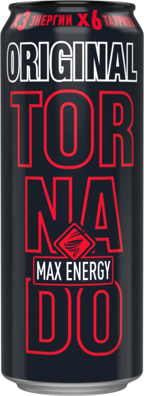 Напиток энергетический TORNADO Max Energy Original 0.45 л