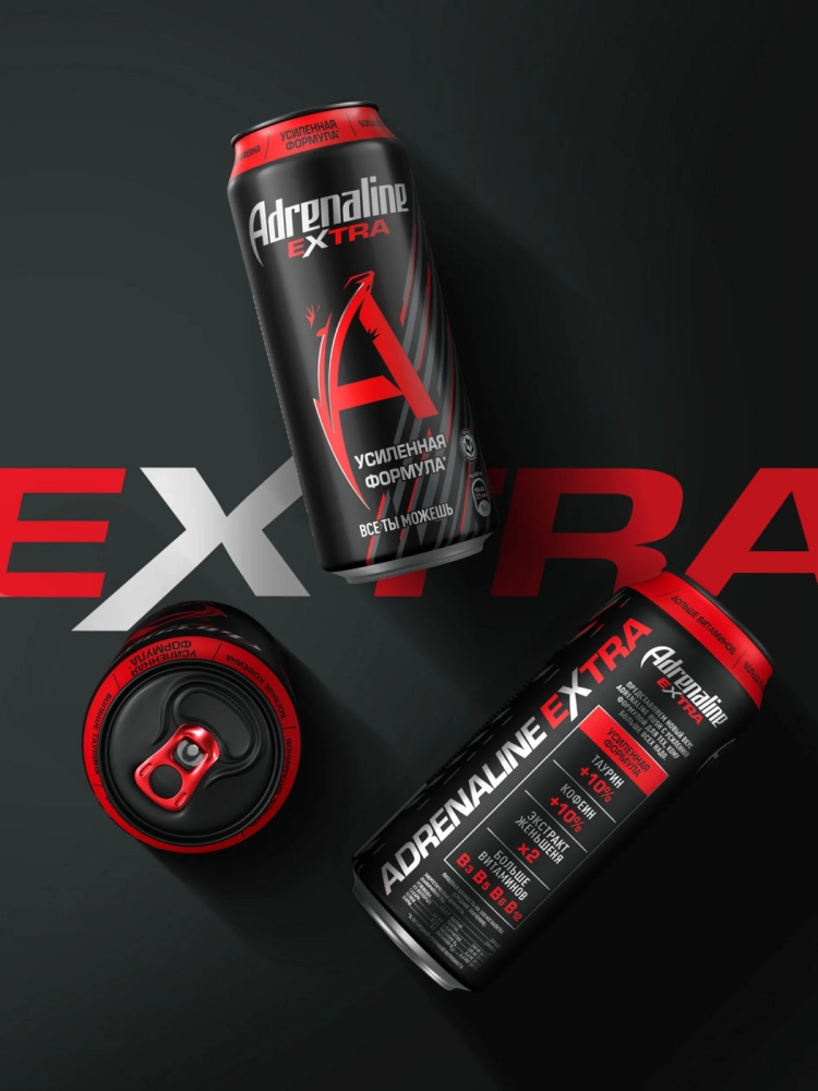 Напиток энергетический ADRENALINE Rush Extra 0,449 л