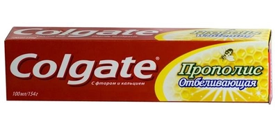 Зубная паста Colgate Прополис Отбеливающая туб. 100 мл кор. картон.1