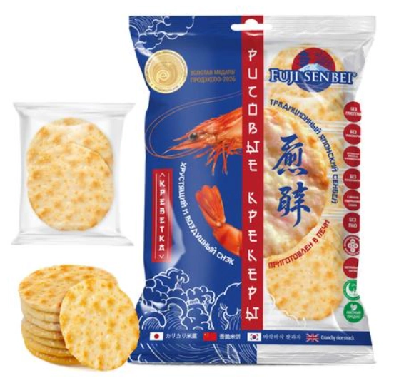 Крекеры FUJI SENBEI рисовые вкус креветки 90 г