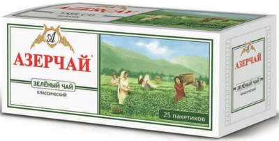 Чай зеленый АЗЕРЧАЙ "Классический" 25х2г