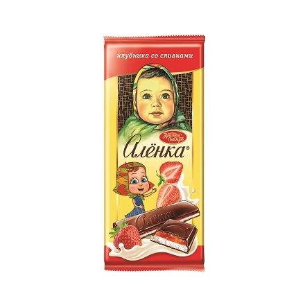 Шоколад КРАСНЫЙ ОКТЯБРЬ "Аленка" клубника со сливками 87 г
