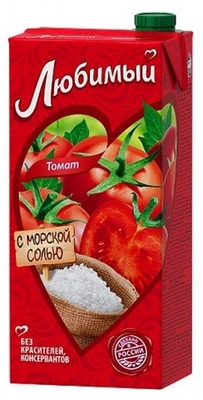 Нектар ЛЮБИМЫЙ томат с морской солью 0.95 л