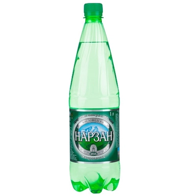 Вода питьевая Нарзан минеральная газированная бут. ПЭ 1л