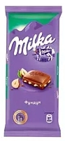 Шоколад MILKA молочный с фундуком 85 г
