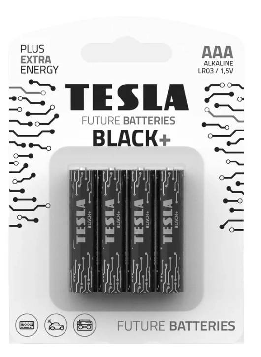 Батарейка TESLA "Black+" AAA/LR03 алкалиновая 1 шт