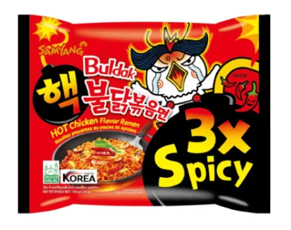 Лапша SAMYANG "Buldak 3x Spicy" острая со вкусом курицы 140 г