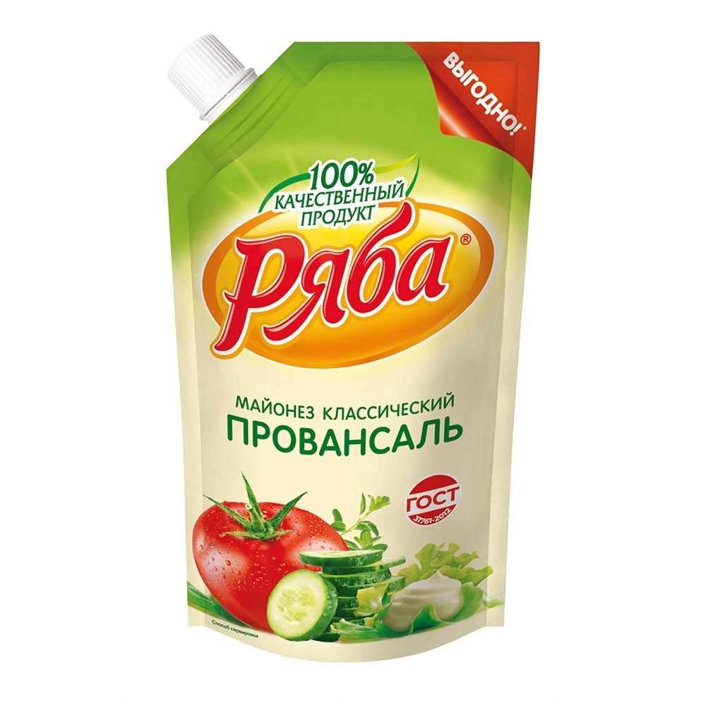 Майонез Ряба провансаль 67% 192 г