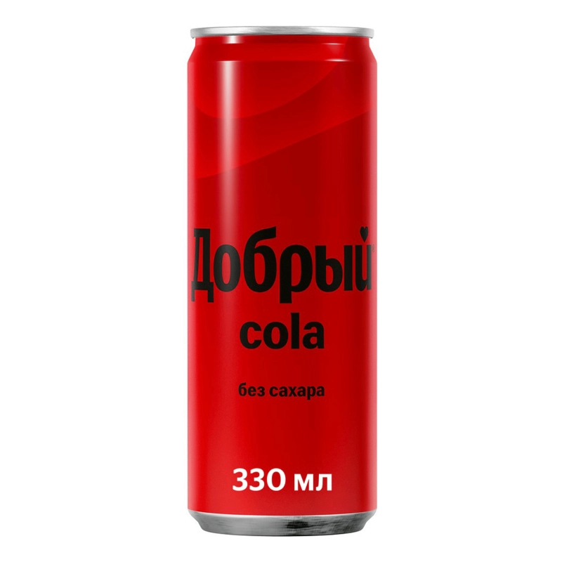 Напиток ДОБРЫЙ "Кола без сахара" сильногазированный 0.33 л