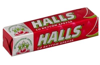 Карамель леденцовая HALLS Арбуз уп.9