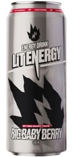 Напиток энергетический LIT ENERGY "Raspberry" со вкусом малины 0.45 л