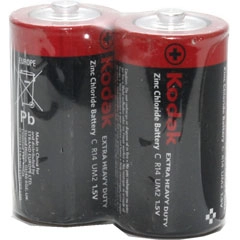 Батарейка KODAK Super Heavy Duty C солевая 2 шт