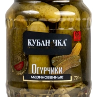 Кубаночка Огурцы маринованные целые ТМ Кубаночка ж/б 2,8 кг ( ЭУ)