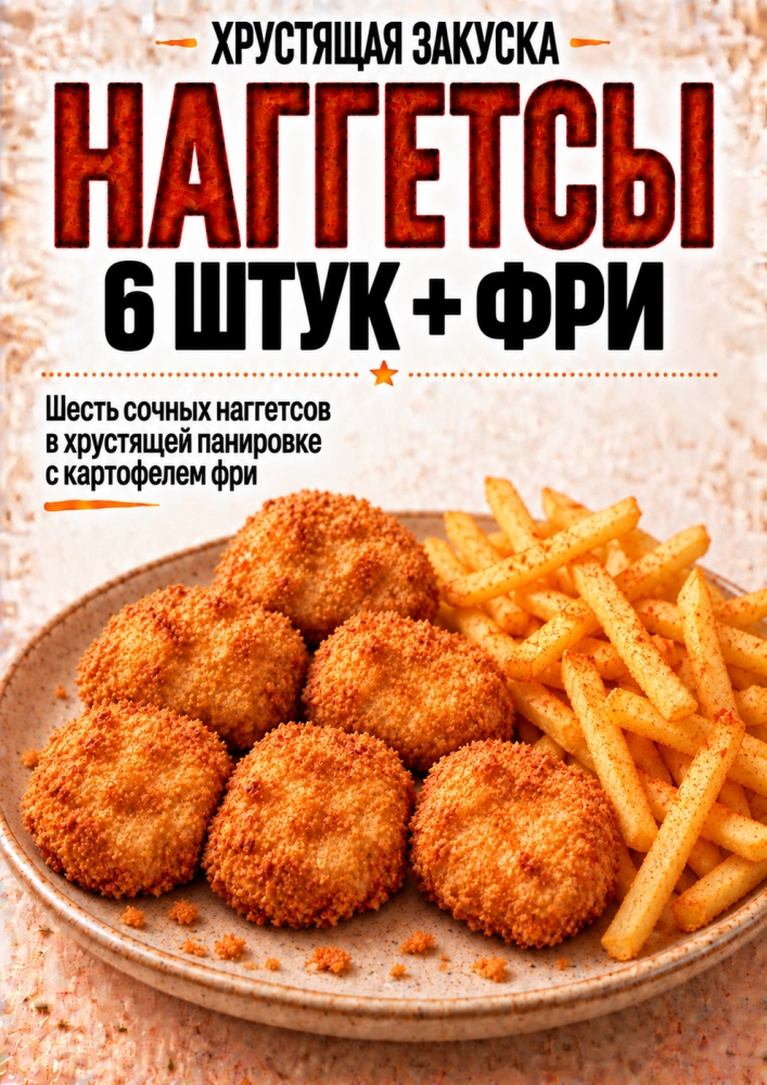 Наггетсы с картофелем фри Купреев