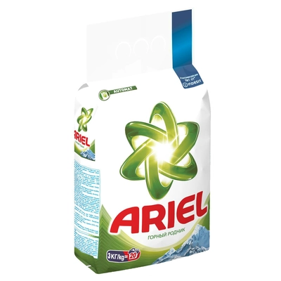 Порошок стиральный ARIEL "Горный родник" автомат 3 кг