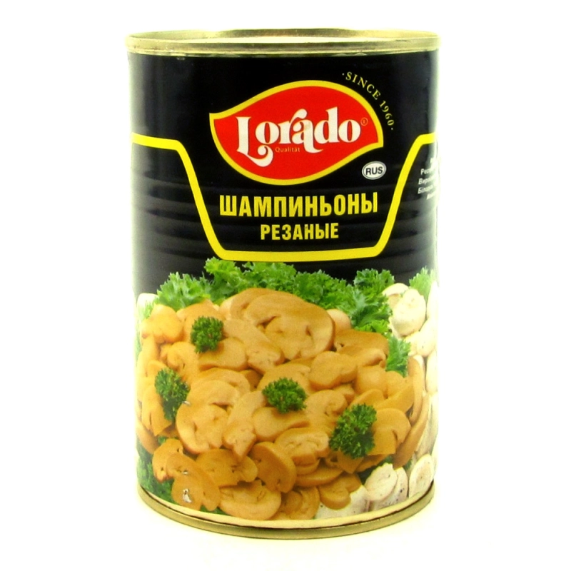 Шампиньоны LORADO резаные 425 мл