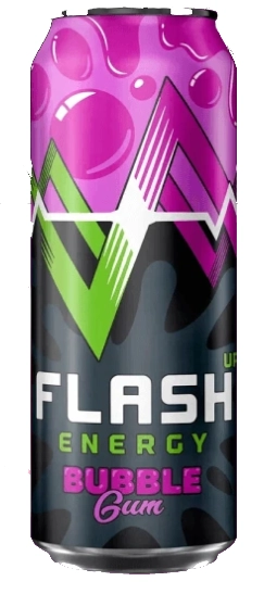 Напиток энергетический FLASH UP ENERGY Bubble Gum 0,45 л, жестяная банка