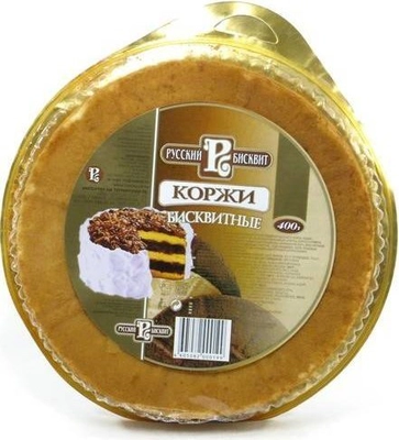 Коржи бисквитные РУССКИЙ БИСКВИТ 400 г