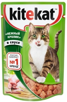 KITEKAT "Нежный кролик" в соусе 85 г