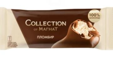Мороженое МАГНАТ "Collection" пломбир ванильный в молочном шоколаде 60 г 12%