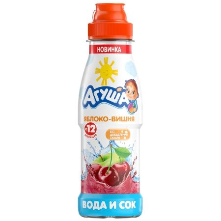 Напиток сокосодержащий АГУША "Вода и сок" яблоко-вишня с 12 месяцев 0.3 л