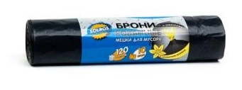Мешки для мусора SOLROS с завязками бронированные 120 л 10 шт