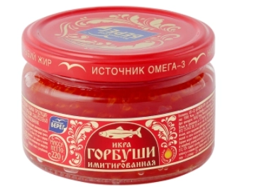 Икра БАЛТИЙСКИЙ БЕРЕГ горбуши имитированная 220 г