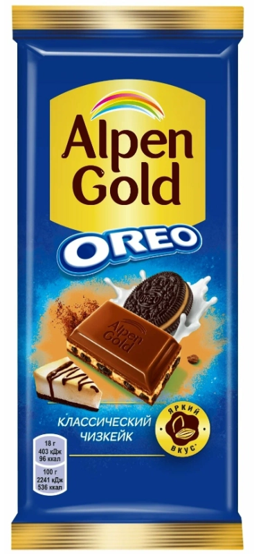 Шоколад ALPEN GOLD "Oreo. Классический чизкейк" 85 г
